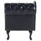 Beliani NIMES - Chaise longue - Black - Right side - Faux leather