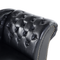 Beliani NIMES - Chaise longue - Black - Right side - Faux leather