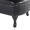 Beliani NIMES - Chaise longue - Black - Right side - Faux leather