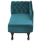 Beliani NIMES - Chaise longue - Green Blue - Left side - Velvet