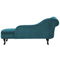 Beliani NIMES - Chaise longue - Green Blue - Left side - Velvet