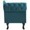 Beliani NIMES - Chaise longue - Green Blue - Left side - Velvet