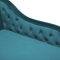 Beliani NIMES - Chaise longue - Green Blue - Left side - Velvet