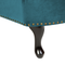 Beliani NIMES - Chaise longue - Green Blue - Left side - Velvet