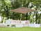 Beliani MONZA - Floating parasol - Beige - Polyester