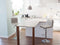 Beliani ORLANDO - Bar stool adjustable set of 2 - Beige - Polyester