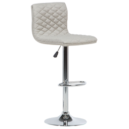 Beliani ORLANDO - Bar stool adjustable set of 2 - Beige - Polyester