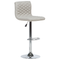 Beliani ORLANDO - Bar stool adjustable set of 2 - Beige - Polyester