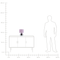 Beliani RONAVA - Table lamp - Purple - Metal