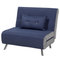 Beliani FARRIS - 1-seater sofa bed - Blue - Polyester