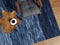 Beliani KAPAKLI - Short pile rug - Blue - 140 x 200 cm - Wool