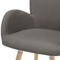 Beliani BROOKVILLE - Dining room chair - Beige - Polyester