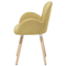 Beliani BROOKVILLE - Dining room chair - Yellow - Polyester