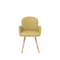 Beliani BROOKVILLE - Dining room chair - Yellow - Polyester