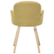 Beliani BROOKVILLE - Dining room chair - Yellow - Polyester