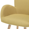 Beliani BROOKVILLE - Dining room chair - Yellow - Polyester