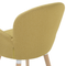 Beliani BROOKVILLE - Dining room chair - Yellow - Polyester