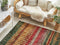 Beliani MARMARIS - Rug - Multicolor - 140 x 200 cm - Polyester