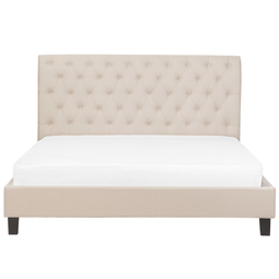 Beliani REIMS - Double bed - Beige - 180 x 200 cm - Polyester