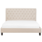 Beliani REIMS - Double bed - Beige - 180 x 200 cm - Polyester
