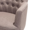 Beliani ALESUND - Chesterfield armchair - Beige - Polyester
