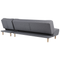 Beliani ALSTEN - Corner sofa bed - Dark gray - Left - 257 cm - Polyester