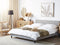 Beliani FITOU - Double bed LED - Gray - 180 x 200 cm - Polyester