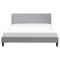 Beliani FITOU - Double bed LED - Gray - 180 x 200 cm - Polyester