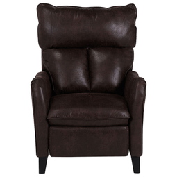 Beliani ROYSTON - TV armchair - Brown - Faux leather