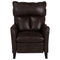 Beliani ROYSTON - TV armchair - Brown - Faux leather