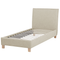 Beliani SENNEZ - Single bed - Beige - 90 x 200 cm - Polyester