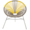 Beliani ACAPULCO - Garden chair - Beige/Yellow - PE rattan