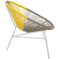 Beliani ACAPULCO - Garden chair - Beige/Yellow - PE rattan