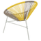 Beliani ACAPULCO - Garden chair - Beige/Yellow - PE rattan