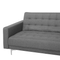Beliani ABERDEEN - Corner sofa bed ottoman - Gray - Left - 267 cm - Polyester