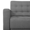 Beliani ABERDEEN - Corner sofa bed ottoman - Gray - Left - 267 cm - Polyester