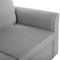 Beliani NESNA - Corner sofa bed - Gray - Right side - 228 cm - Polyester