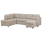 Beliani KARRABO - Sofa U-shaped - Beige - - Polyester