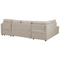Beliani KARRABO - Sofa U-shaped - Beige - - Polyester