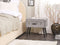 Beliani MALLARD - Footstool - Gray - Velvet