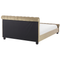 Beliani AVALLON - Double bed - Beige - 160 x 200 cm - Velvet