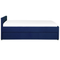 Beliani MARMANDE - Trundle bed - Blue - 90 x 200 cm - Polyester