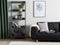 Beliani MOBILE TRIO - Bookcase - Gray - MDF