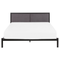 Beliani CLAMART - Double bed - Black - 160 x 200 cm - Metal