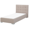 Beliani ADMIRAL - Box spring bed - Beige - 90 x 200 cm - Polyester