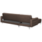 Beliani ABERDEEN - Corner sofa bed - Brown - Right - 267 cm - Polyester