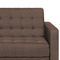 Beliani ABERDEEN - Corner sofa bed - Brown - Right - 267 cm - Polyester