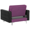 Beliani ABERDEEN - Chesterfield armchair - Purple - Polyester