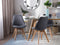 Beliani DAKOTA - Dining room chair - Gray - Polyester