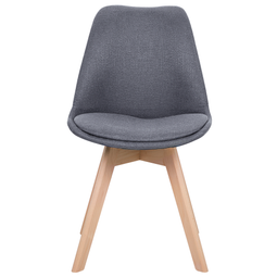 Beliani DAKOTA - Dining room chair - Gray - Polyester